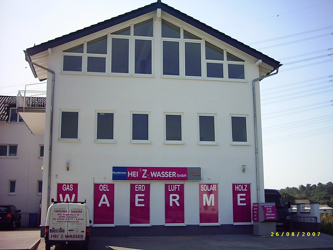Das Team der Heizwasser GmbH, Erzhausen. Heizung/Klima/Sanitär unterwegs für Sie im Rhein-Main-Gebiet